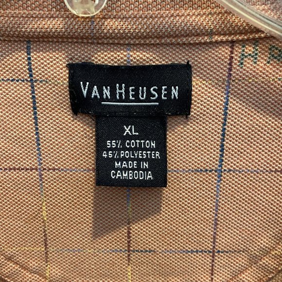 VAN HEUSEN -- Polo Shirt, Large Man, Short Sleeved, Collared - Picture 8 of 8